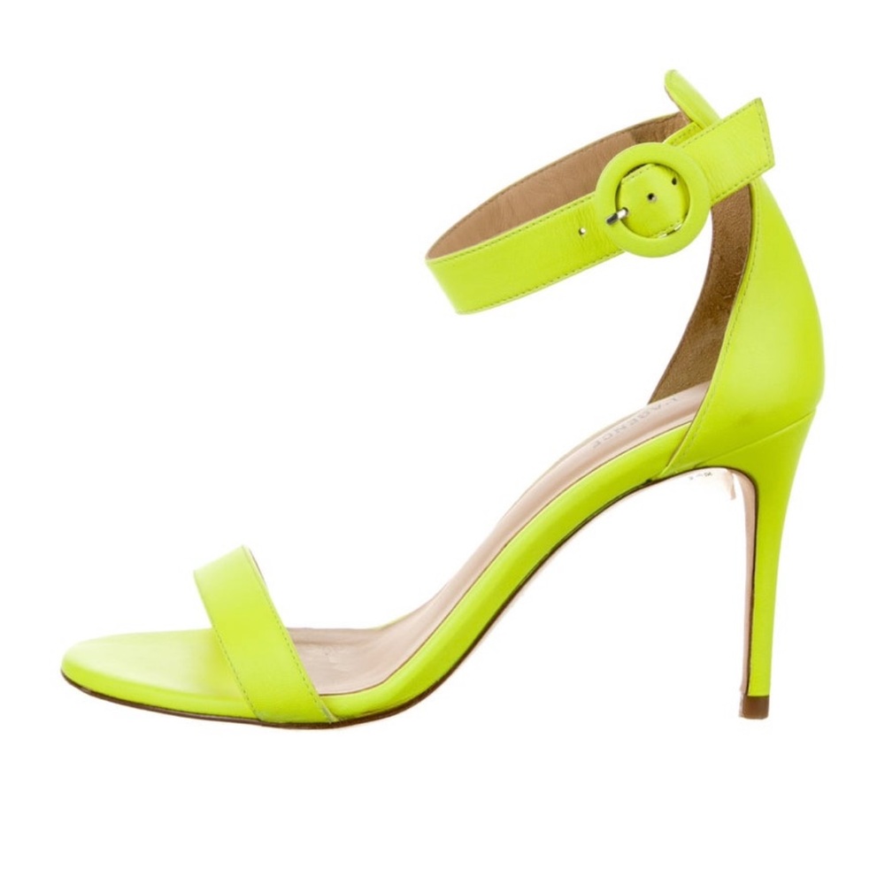 L’Agence Neon Yellow Women's Heels - Picture 6 of 8